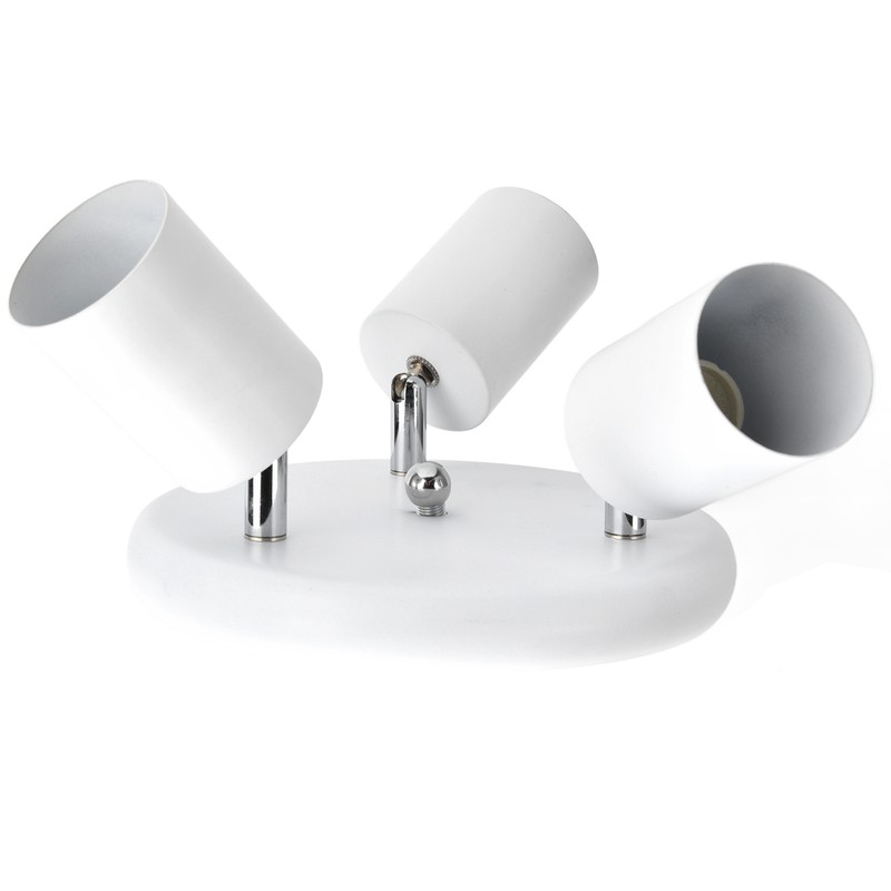 GU10 Ceiling Spotlight Holder 3 Head Rotating Lamp Base Fixture
