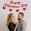Happy Valentines Day Garland Banner, Heart Banner Garland Decorations, Valentines