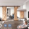 EaseLife 10 FT Double Sliding Barn Door Track and Handle