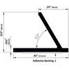 TMH Fin Shaped, Silicone Weather Stripping Door Seal and Window