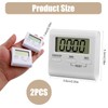 Pack of 2 Digital Kitchen Timer, Timer with Large LCD