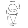 Keewah Stackable Ice Cream Cone Cookie Cutter Set, 3 Piece,