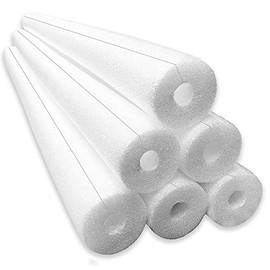 Jumbo Clamp-On Foam Noodles 6 Pack - White