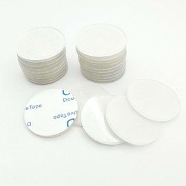 25 Pcs Single Sided Adhesive Glass Table Top Bumper, 30 mm/1.2 Inch Clear Round Glass Table Top Spacer