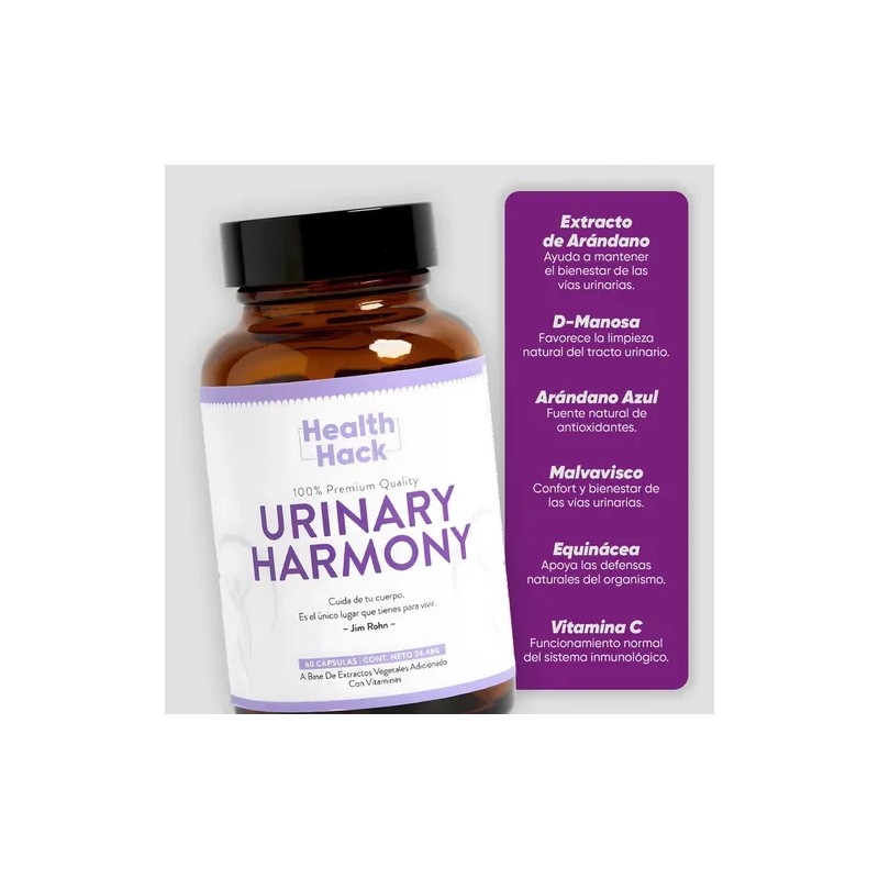 Vitaminas Salud Urinaria Con Cranberry Y D-manosa 60 Cáps Hh