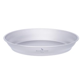 Boundless Voyage Ti1109T Titanium Plate, Camping Tableware, Unbreakable, Rust-free, Ultra Lightweight, Tableware, Solo Camping, Barbecue, Plates, Outdoors, Camping Equipment