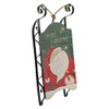 Northlight LED Lighted Hanging Wooden and Metal Santa Claus Decorative