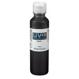 Tri-Art UVFX Black Light Poster Paint - Black, 120 ml