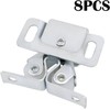 8Pcs Cabinet Latch Double Roller, Double Roller Strong Hold Cupboard