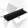 SIMOND STORE Black Metal Shelf - Wall Mount Shelf -