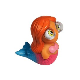 WARM FUZZY Toys (1) Mermaid Poppin Peepers - Squeezy Animals with Pop Out Eyes - Stress Relief Toy Suitable for Autism & ADHD - Funny Sensory Toys Great for Home, Classroom, Birthday Party Favors