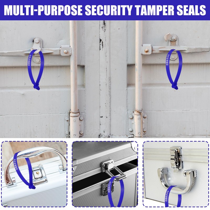 Faccito 300 Pack Plastic Truck Seals Tamper Evident Security Tag