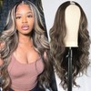 LEOSA Highlight V Part Wig Body Wave For Black Women