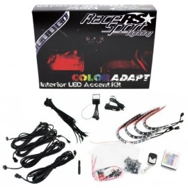 RACE SPORT RSIKIT / CAR INTERIOR RGB LED KIT w/ WIRELESS REMOTE *NEW* LED ACCENT