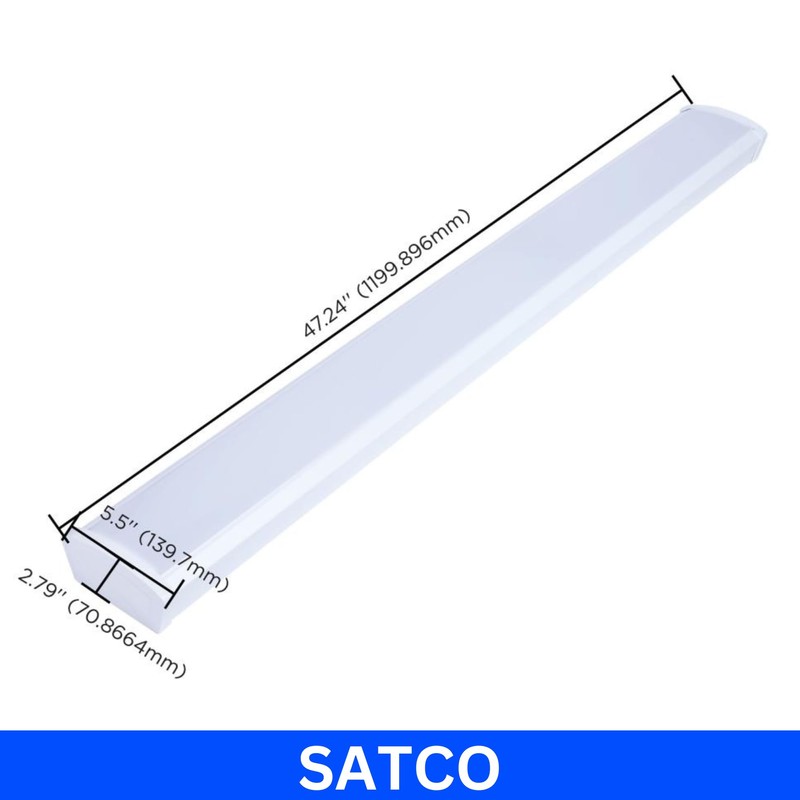 Satco 65-1211 4FT LED Ceiling Wrap Light, 39W, CCT Selectable