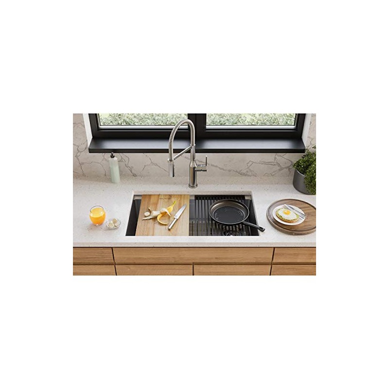 Elkay LKCB1217AC Wood 16-7/8" x 12" Cutting Board - Stainless