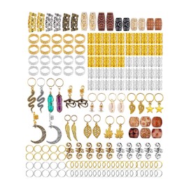 Hellery 184PCs Dreadlock Hair Accessories for Girls Women Hair Accessories Hair Trailer