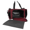 DALIX 17" Duffle Bag Front Mesh Pockets in Maroon