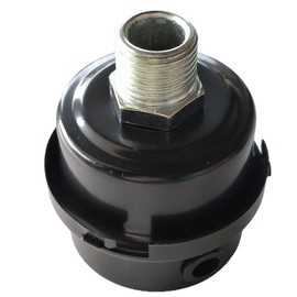 HL018200AV Air Compressor Silencer Filter, Metal Air Compressor Intake Filter Sound Muffler Silencer 20 mm Thread (1/2"PT 20 mm)