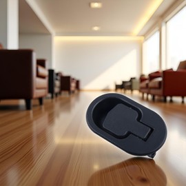 Maniglia di ricambio per poltrona reclinabile nera, maniglia di ricambio in plastica ABS, adatta sia per cavi da 6 mm che 3 mm, compatibile con la maggior parte dei mobili