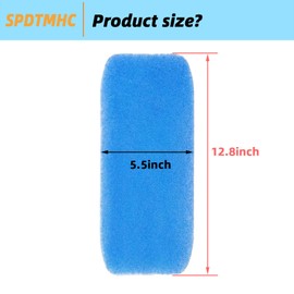 12.875 X 5.5 RV AC Air Conditioner Filter Foam Pad Fit for Airflow System of Motorhome Vent Filter Washable Reusable (Pack of 4)