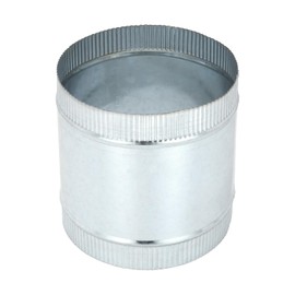 PATIKIL 7 Inch Duct Connector Coupling, Galvanized Steel Straight Dryer Vent Coupler Flexible Ducting Collar Connector Round Crimped Ventilation Duct Extension for HVAC System Pipe