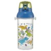 Skater Water Bottle 480ml Dinosaur Picture Plastic Clear Bottle for
