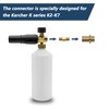 DERASL Pressure Washer Male Thread Adapter and 1/4" Female Foam