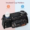 Momcozy Universal Stroller Organizer with Insulated Cup Holder Detachable Phone