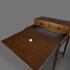 Solid Wood Home Office Computer Desk with Drawers, Pull-Out Tray,