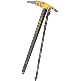 Lightweight Grivel GZERO Ice Axe 66 for Classical Alpinism, Black