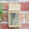 FISHTEC Thermometer with Easy-to-Read Digital Display, IPX4 Waterproofness, for Indoor