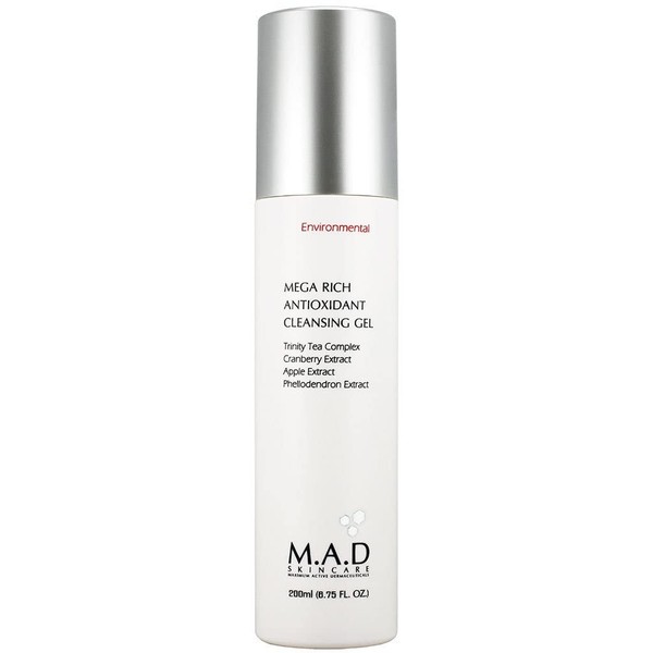M.A.D Skincare Environmental Mega Rich Antioxidant Facial Cleansing Gel 6.75