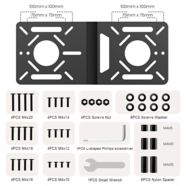 Practical Adaptable Vesa-Fixed Adjustable Connection Stand for Computer Monitors