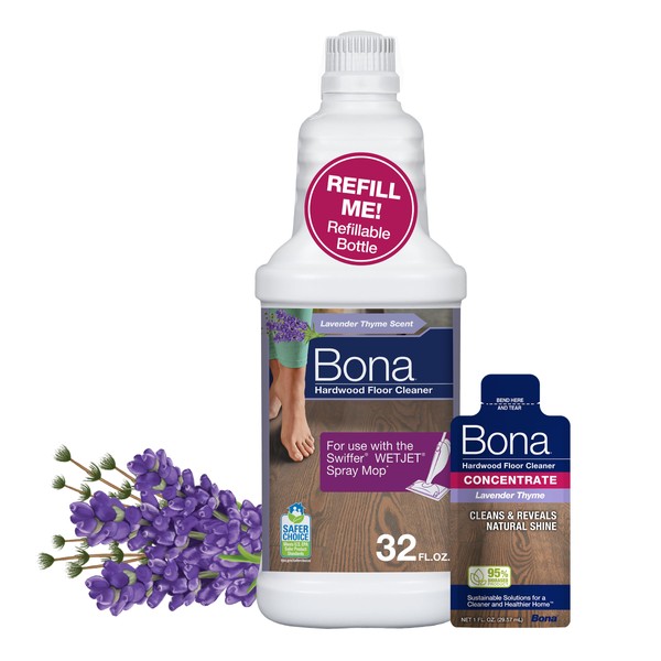 Bona Hardwood Floor Cleaner Bottle for use with Swiffer WETJET