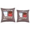 Valentine's Couple's Go Together Like Milk Chocolate Throw Pillow
