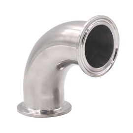 DERNORD 1-1/2" Tube OD Elbow 90 Degree Sanitary Pipe Fitting SS304 Tri Clamp 1.5 Inch