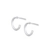 Elli Timeless Creole Earrings Basic Must-Have Trend 925 Sterling Silver,