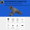KLJ Waterproof Cable Connector, IP68 Connection Terminals, 2-Pin M20 Plug,