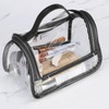 HAOGUAGUA Heavy Duty Clear Cosmetic Bag Waterproof Transparent Travel Makeup