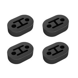 Exhaust Rubber Hanger,2 Holes 0.45 inch Rubber Exhaust Hanger Universal Muffler Bushing(4pack)