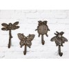 Ebros Gift Cast Iron Rustic Bee Ladybug Butterfly and Dragonfly