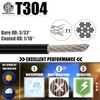 String Light Hanging Kit with 164 Ft Nylon Coated 304