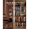 Devo G8 Smart Lock, Fingerprint Door Lock with Code, 6-in-1