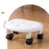 Low Roller Seating PU Surface Plastic Structure Movable Universal Wheels