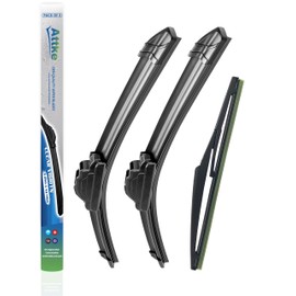 ATTKE Front Wiper Blades and Rear Wiper Blades for Dodge Journey 2009-2020, OEM Wiper Blades, (24“ + 19” + 12” 3 Wiper Blades)