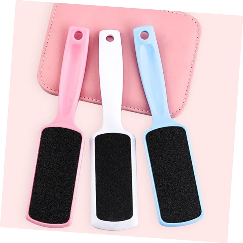 Mikinona Stainless Steel Foot File Double-sided Pedicure Tool 3pcs Sandpaper