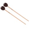 2Pcs Marimba Mallets Maple Rods Woolen Twisted Percussion Instrument Playing