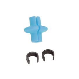 Pine Ridge Archery Slotted Kisser Button for Compound and Traditional Bows, Turquoise, Pack of 6