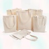 DIY Blank Canvas Tote Bag - Vertical & Horizontal for Art & Craft Horizontal - White 3ea